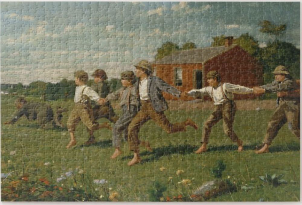 Snap The Whip-SOLD - Pomegranate puzzle collectible [Barcode 9780764987472] - Main Image 2