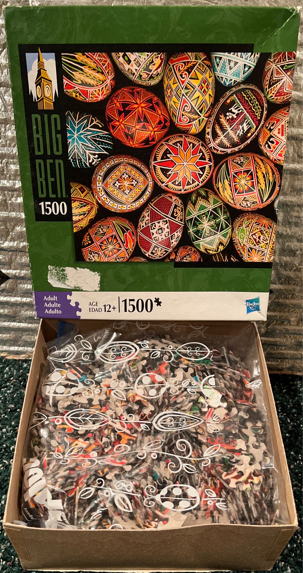 Decorated Eggs-SOLD - Milton Bradley (MB) 🇺🇸 puzzle collectible [Barcode 653569377818] - Main Image 2