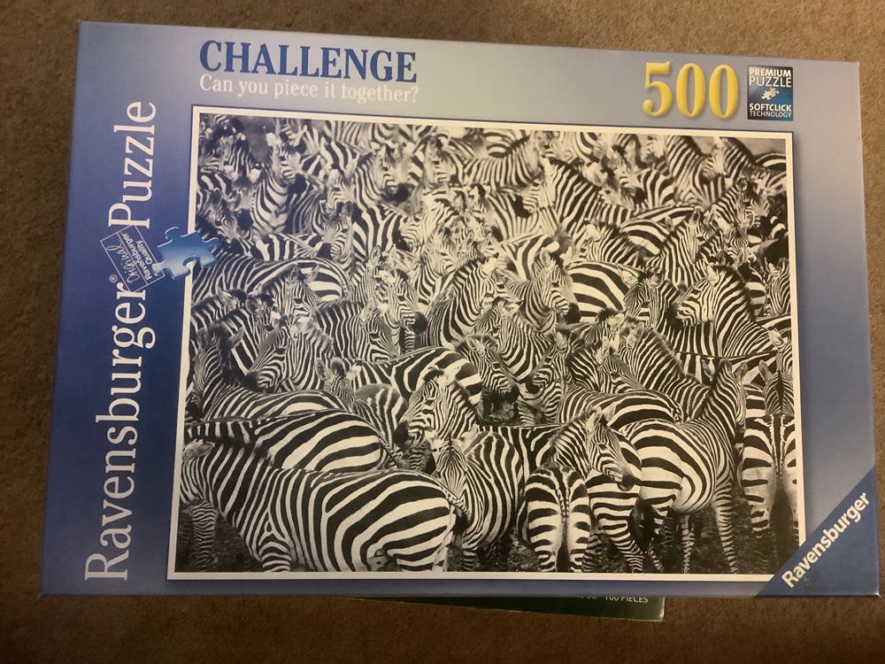 Zebras. Callenge - Ravensburger puzzle collectible [Barcode 4005556148073] - Main Image 2