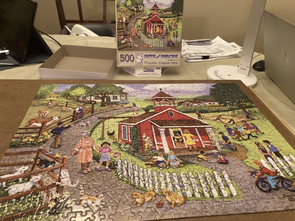 Country Schoolhouse - Bits And Pieces puzzle collectible [Barcode 192949008671] - Main Image 2