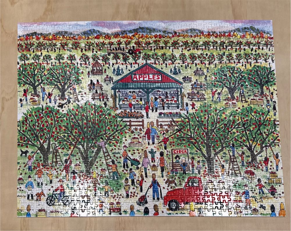 Apple Pickin’ - Galison puzzle collectible [Barcode 9780735374911] - Main Image 2