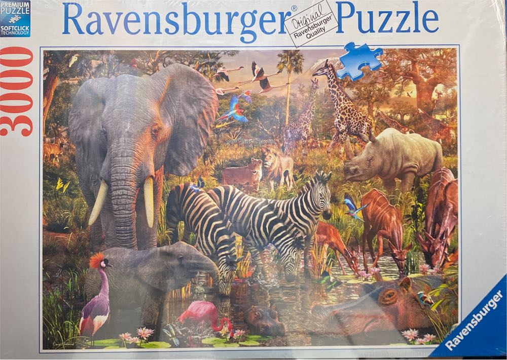 African Animal World - Ravensburger puzzle collectible [Barcode 4005556170371] - Main Image 2