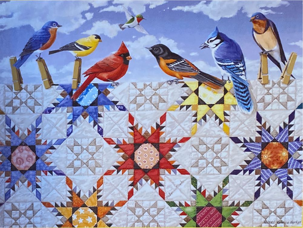 Feathered Stars - 331, 2/9/23 - SunsOut puzzle collectible [Barcode 796780242104] - Main Image 2