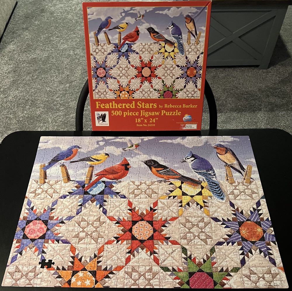 Feathered Stars - 331, 2/9/23 - SunsOut puzzle collectible [Barcode 796780242104] - Main Image 3