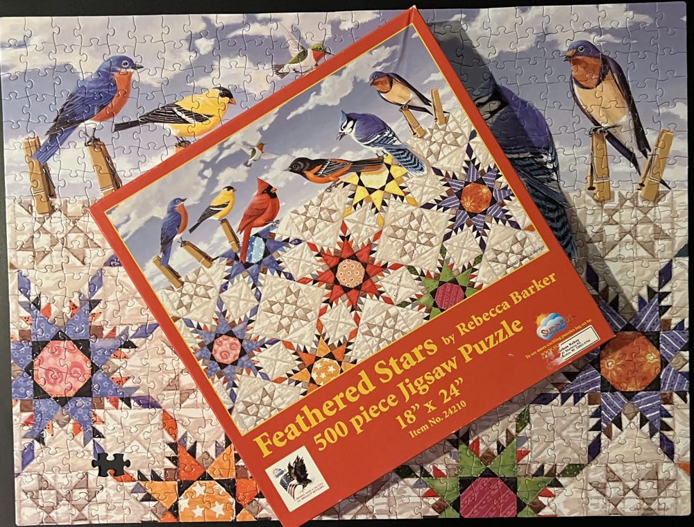 Feathered Stars - 331, 2/9/23 - SunsOut puzzle collectible [Barcode 796780242104] - Main Image 4