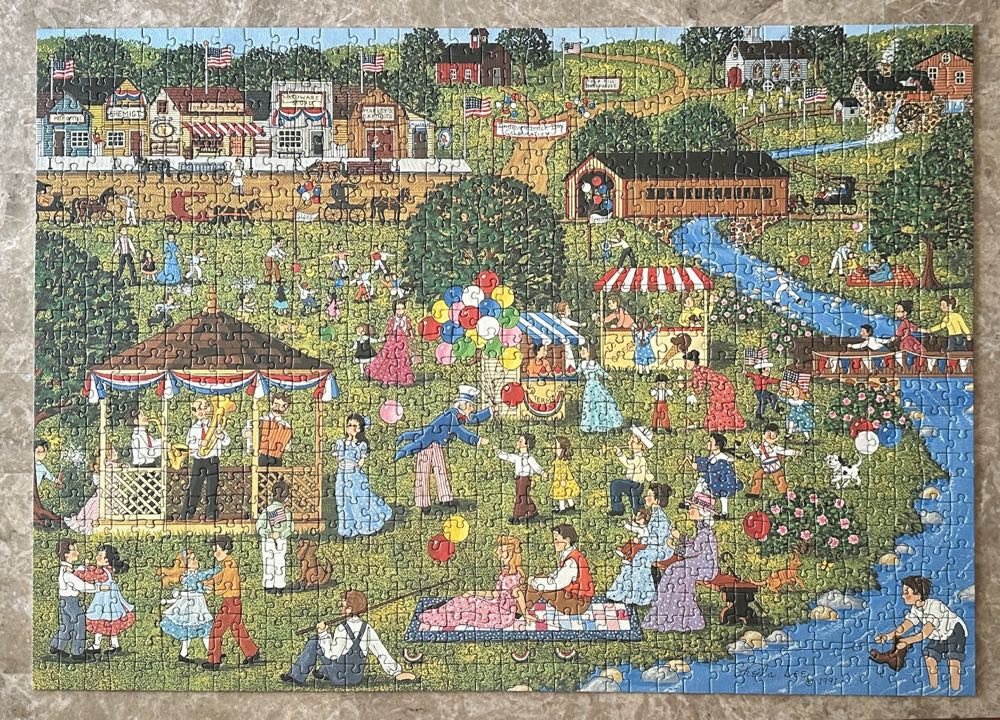 Fourth of July - FX Schmid puzzle collectible [Barcode 099252781652] - Main Image 3