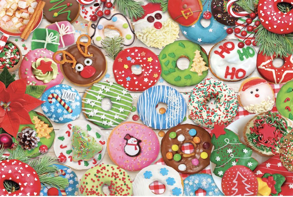 Christmas Donut Party - Eurographics puzzle collectible [Barcode 628136658546] - Main Image 2
