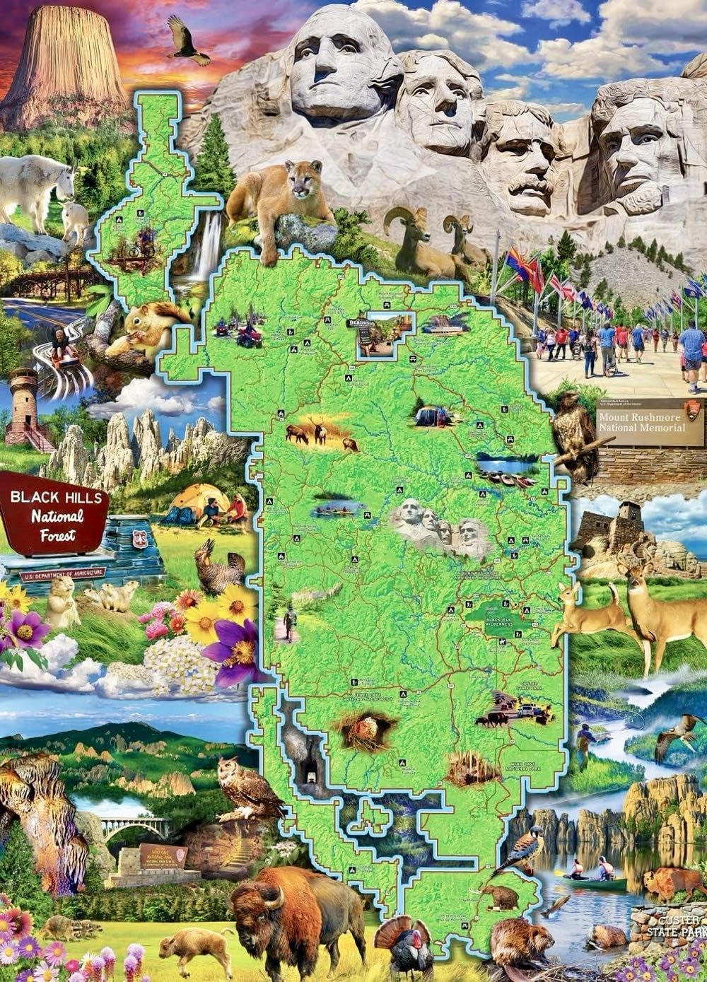 The Black Hills (NIB) NFT 🦬 - MasterPieces puzzle collectible [Barcode 705988722837] - Main Image 2