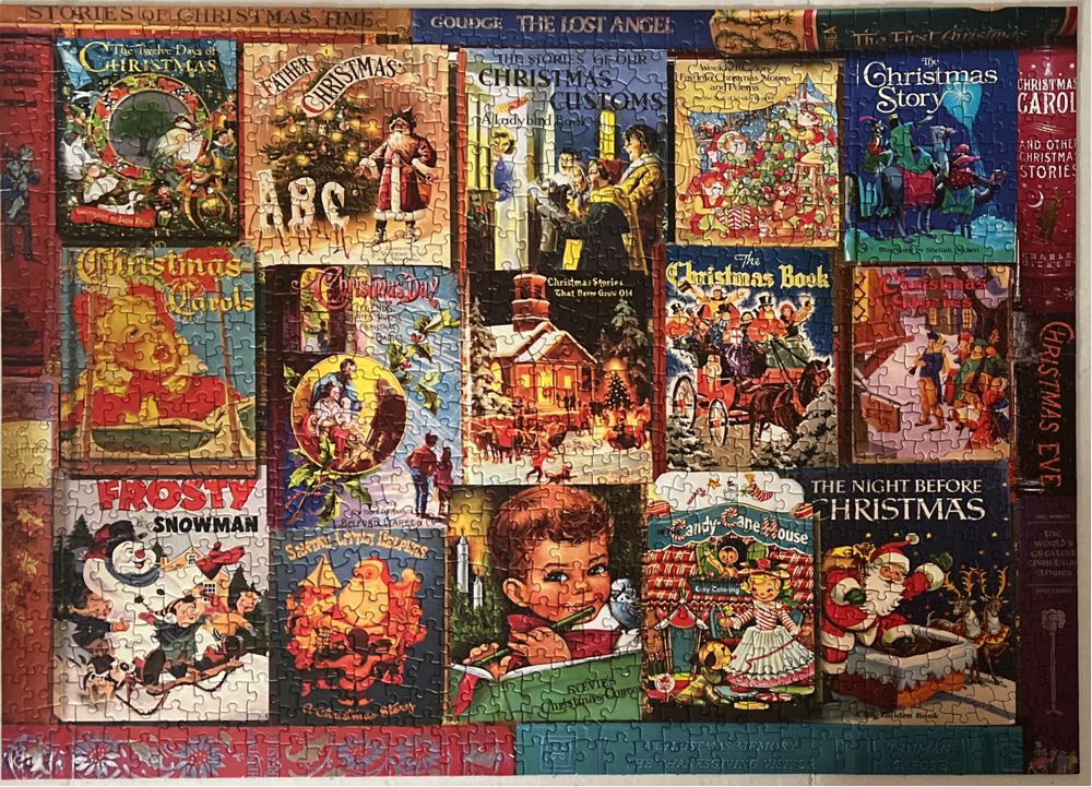 Christmas Books - White Mountain 🇺🇸 puzzle collectible [Barcode 724819265534] - Main Image 3