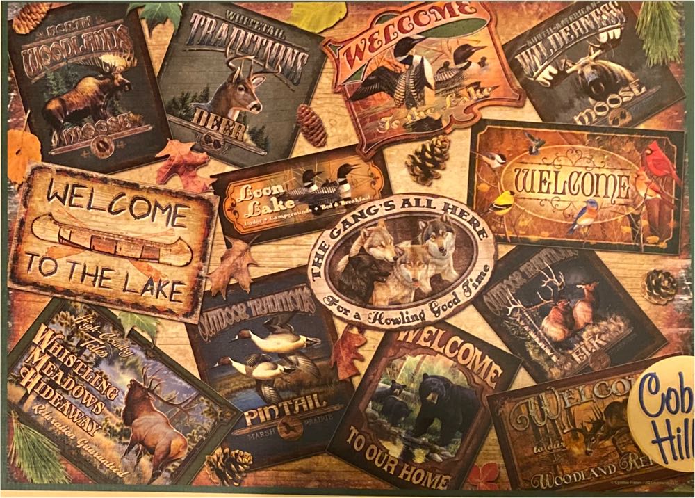 Welcome To The Lodge - Cobble Hill puzzle collectible [Barcode 625012518369] - Main Image 2