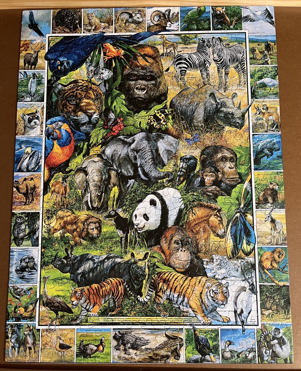 Endangered Species - 726, 11/15/24-SOLD - White Mountain Puzzles puzzle collectible [Barcode 724819256198] - Main Image 2