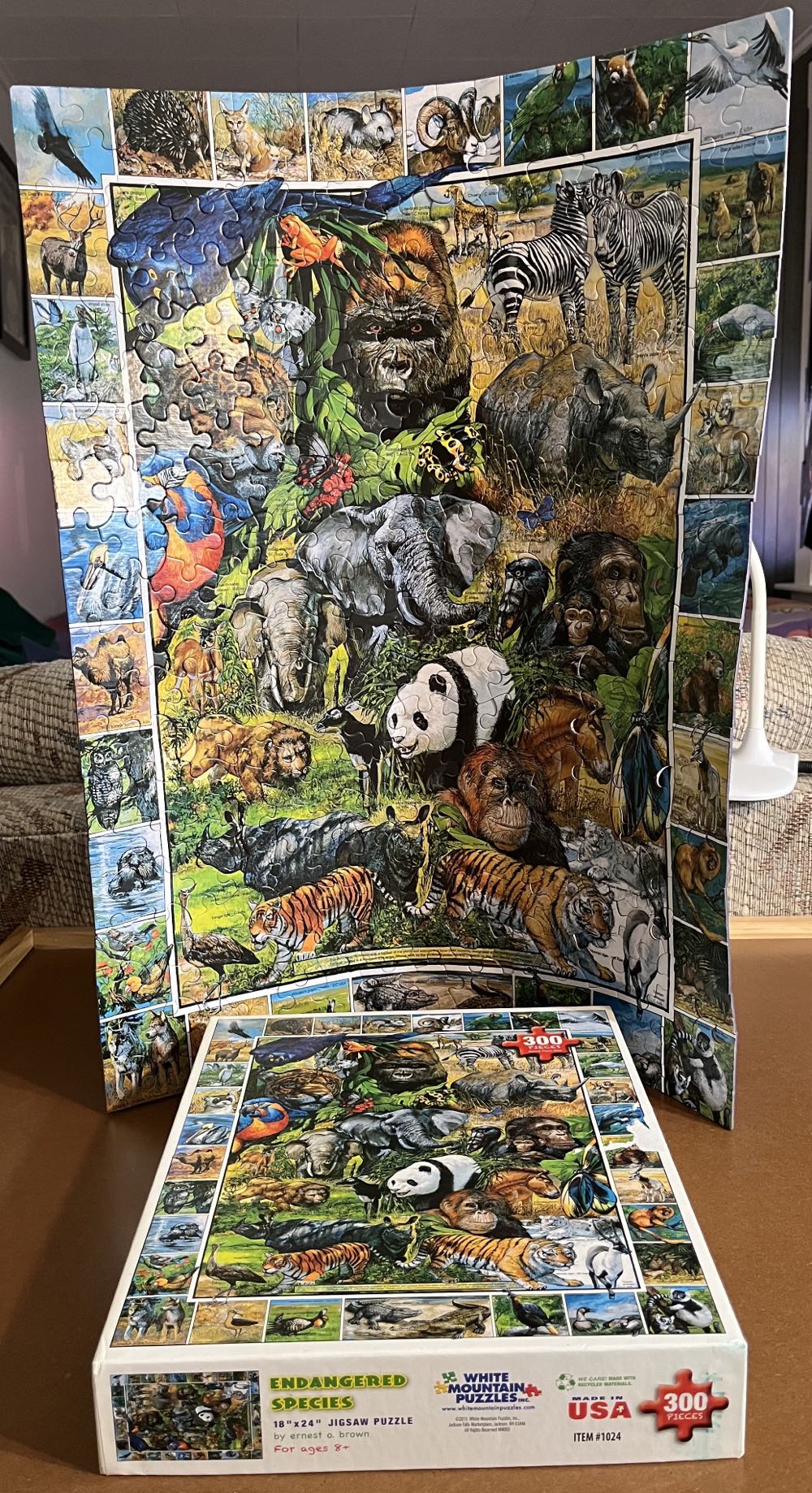 Endangered Species - 726, 11/15/24-SOLD - White Mountain Puzzles puzzle collectible [Barcode 724819256198] - Main Image 4