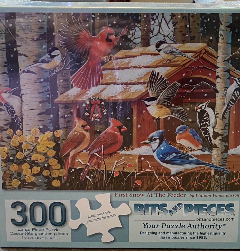 First Snow At The Feeder - Bits And Pieces puzzle collectible [Barcode 192949044518] - Main Image 2