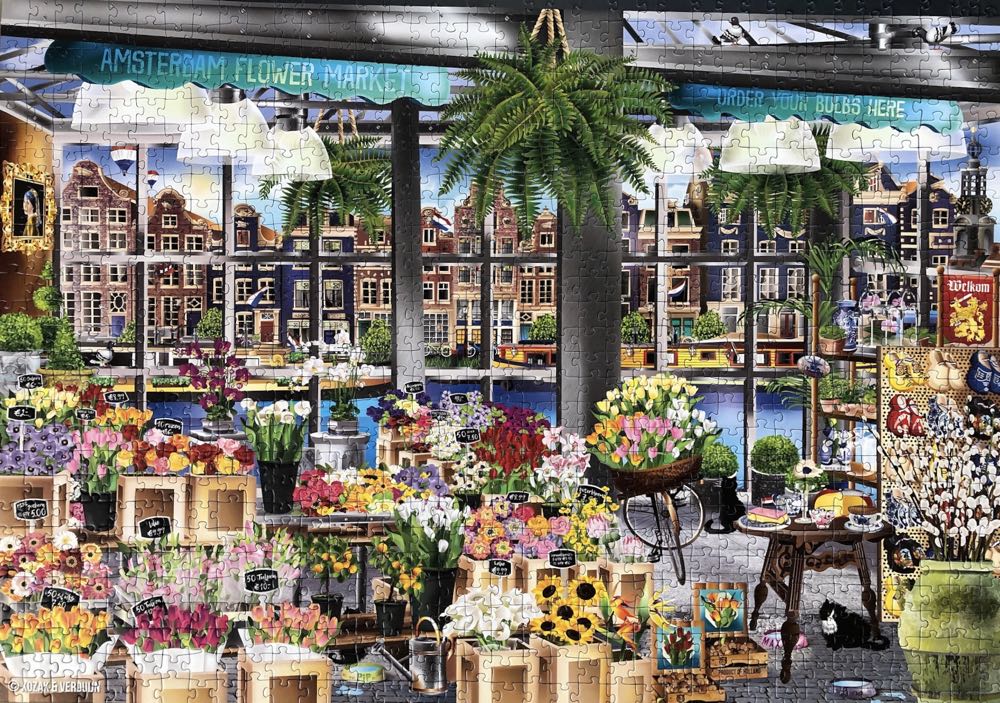Wonderlust, Amsterdam Flower Market - Ravensburger puzzle collectible - Main Image 2