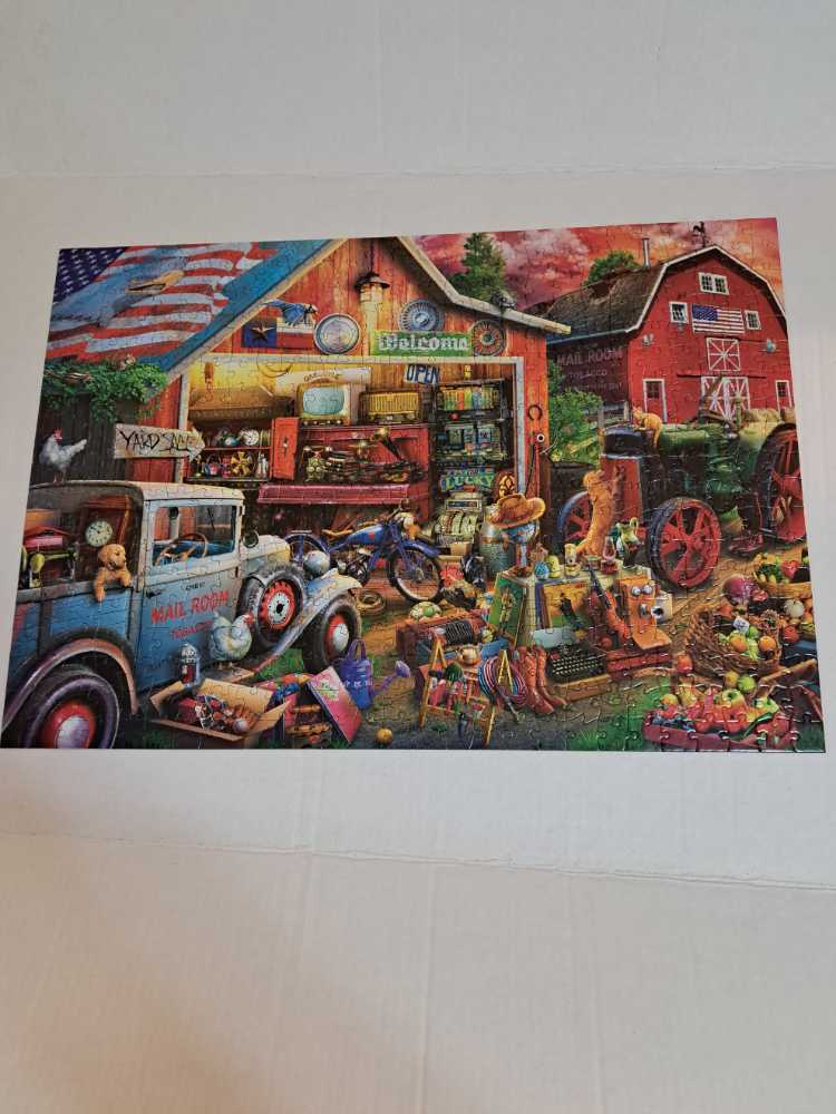 Country Life - Antique Barn - Buffalo Games puzzle collectible [Barcode 079346332533] - Main Image 2