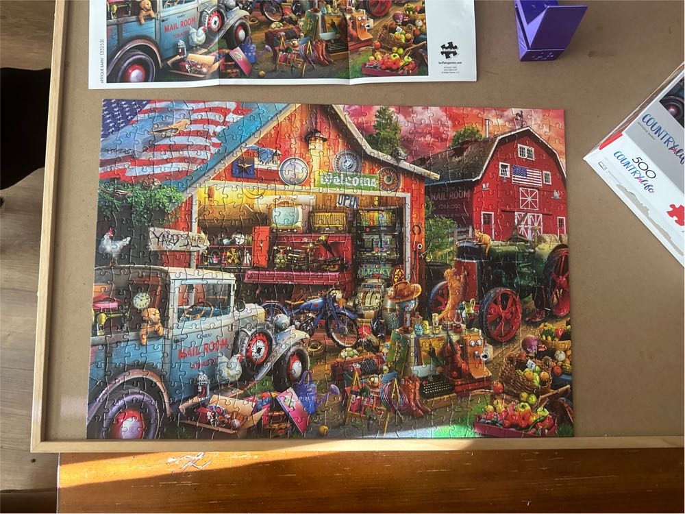 Country Life - Antique Barn - Buffalo Games puzzle collectible [Barcode 079346332533] - Main Image 3