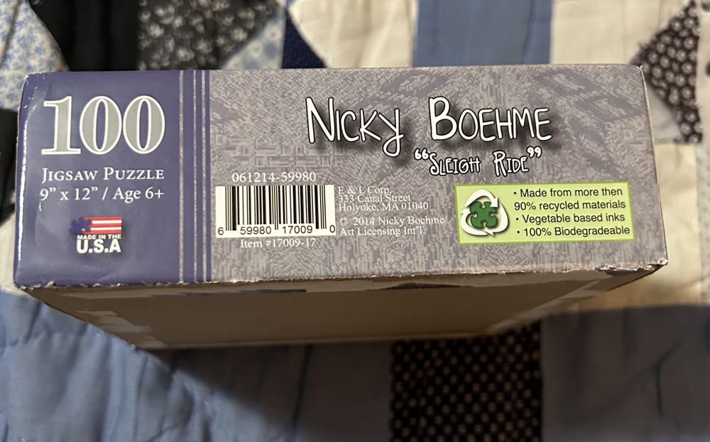 Sleigh Ride - E & L Corp puzzle collectible [Barcode 659980170090] - Main Image 2