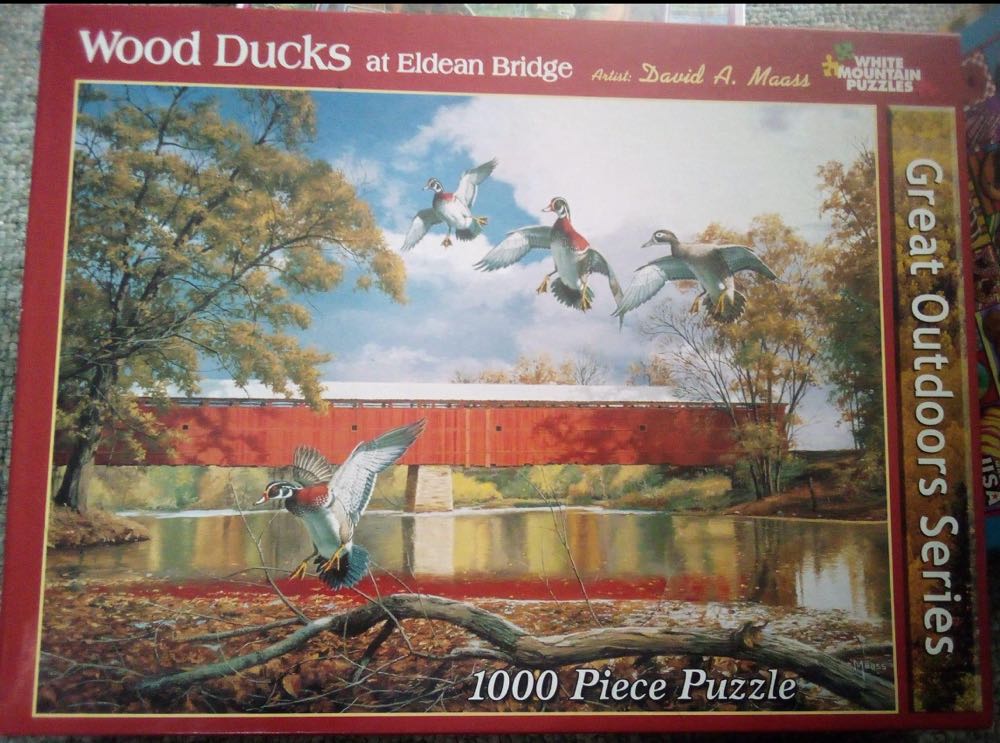 Wood Ducks -NEW- 637, 6/12/24-TRADED - White Mountain puzzle collectible - Main Image 2
