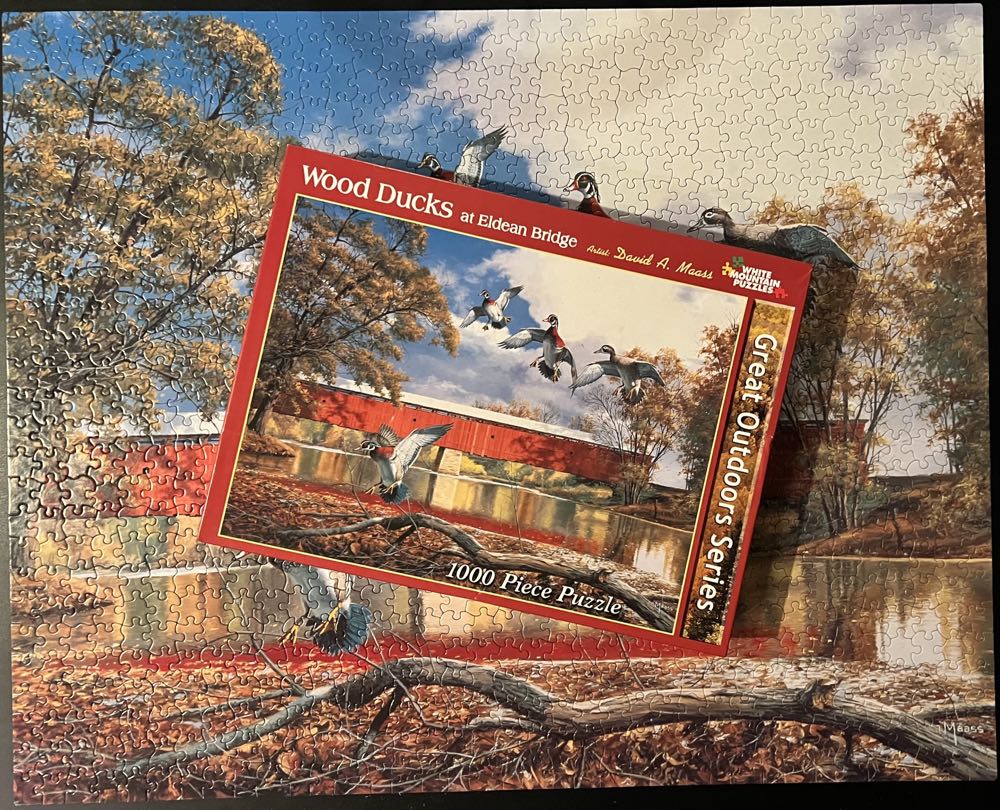 Wood Ducks -NEW- 637, 6/12/24-TRADED - White Mountain puzzle collectible - Main Image 4
