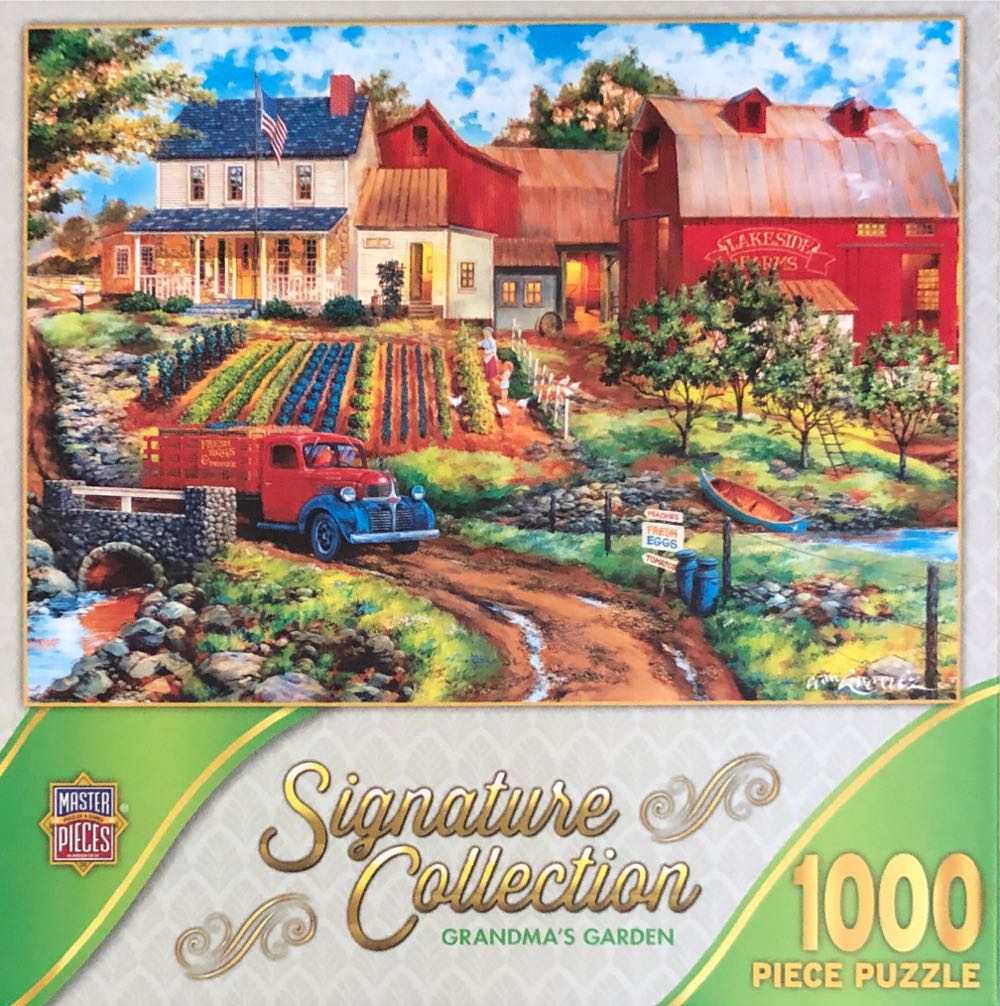 Grandma’s Garden - Master Pieces puzzle collectible [Barcode 705988505485] - Main Image 1