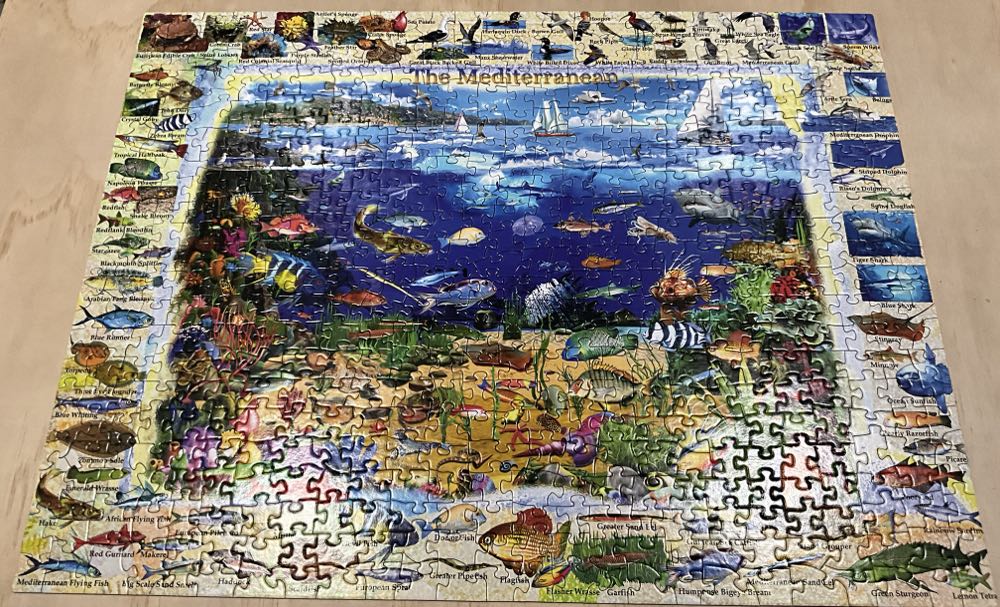 The Mediterranean - Vermont Christmas  Company puzzle collectible [Barcode 819273021793] - Main Image 2