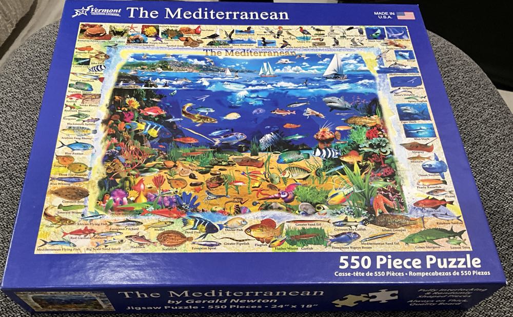 The Mediterranean - Vermont Christmas  Company puzzle collectible [Barcode 819273021793] - Main Image 3