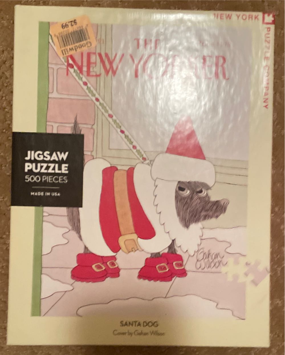 Santa Dog - New York Puzzle Company puzzle collectible [Barcode 851996002956] - Main Image 2