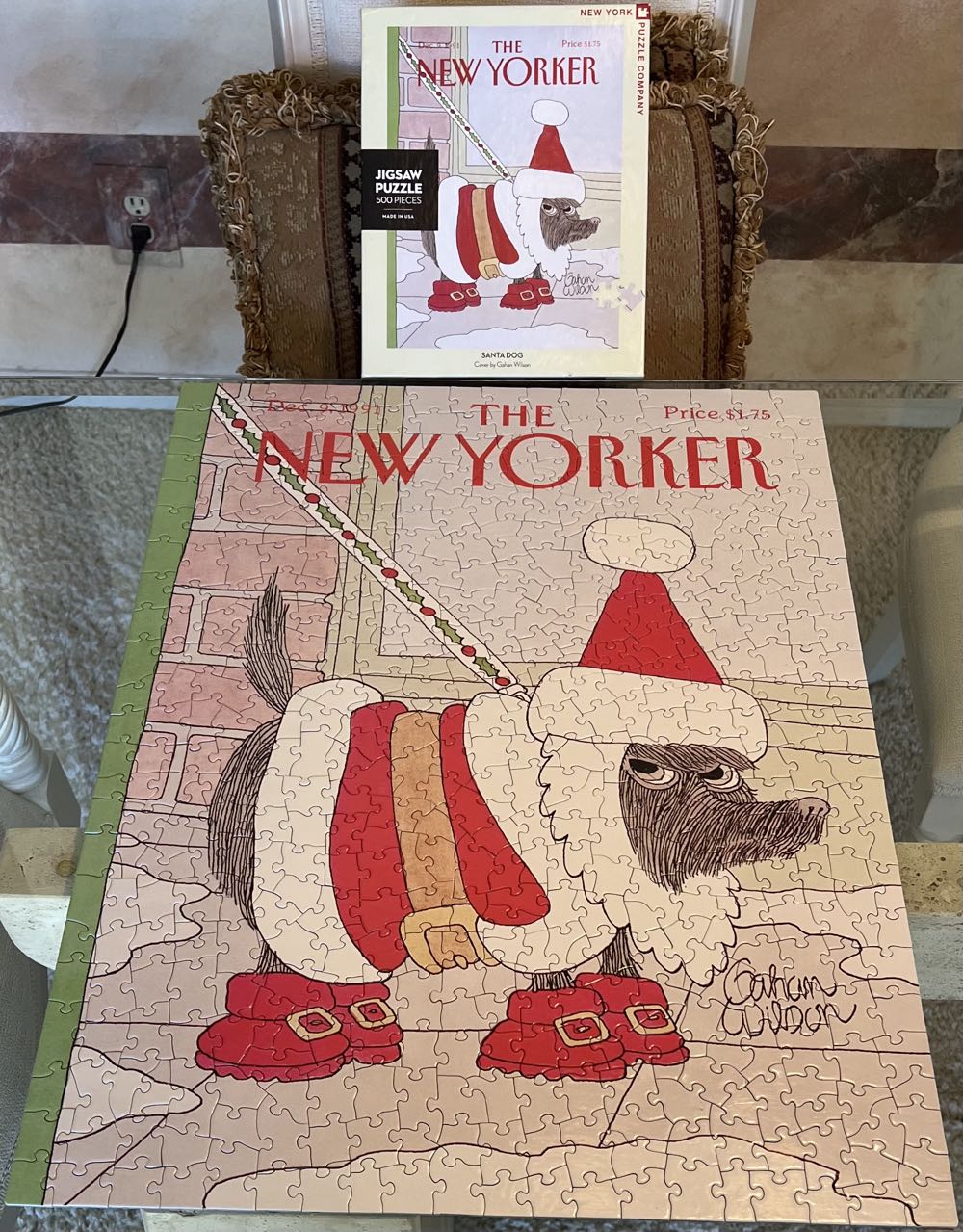 Santa Dog - New York Puzzle Company puzzle collectible [Barcode 851996002956] - Main Image 3