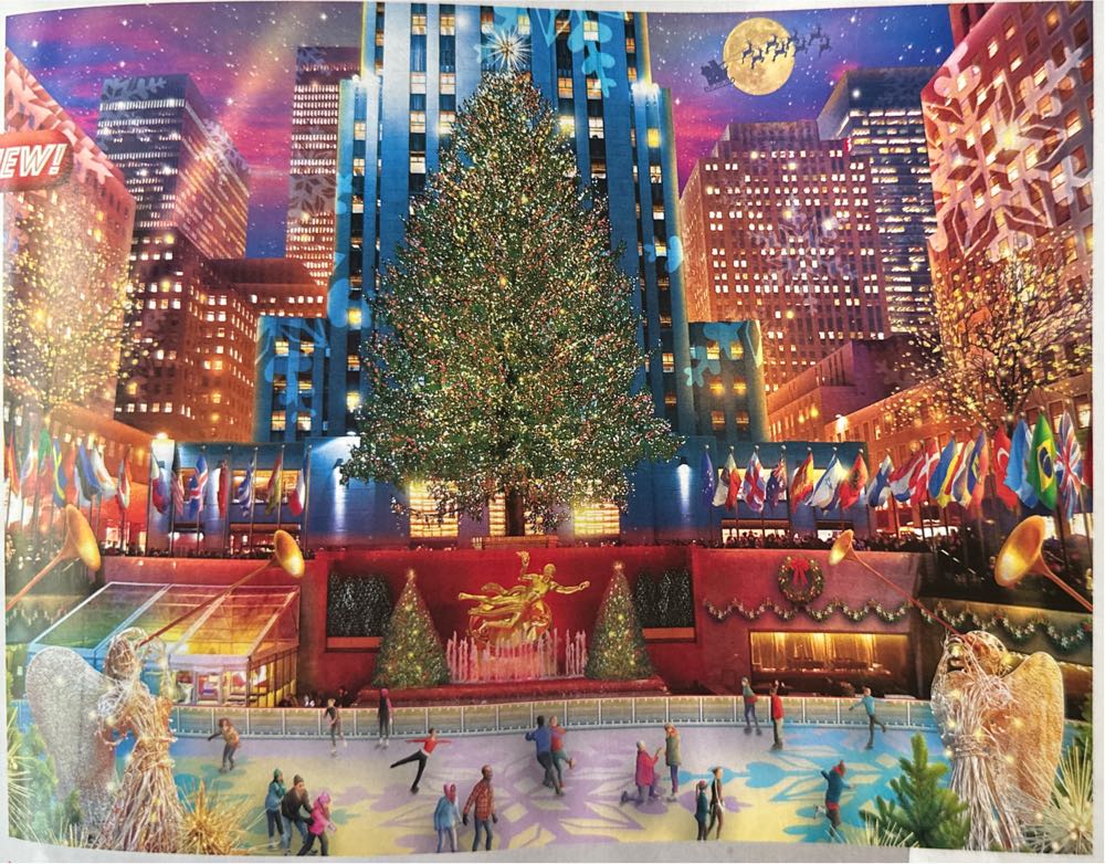 Rockefeller Christmas - White Mountain puzzle collectible [Barcode 724819265435] - Main Image 3
