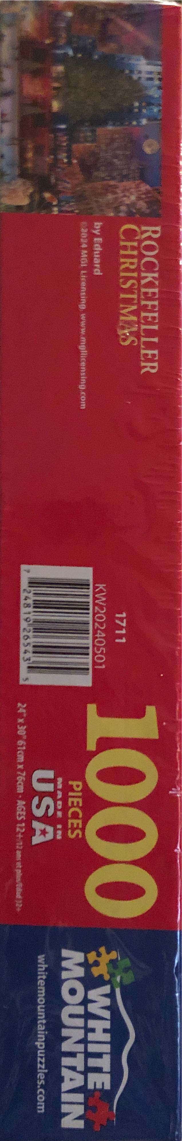 Rockefeller Christmas - White Mountain puzzle collectible [Barcode 724819265435] - Main Image 4