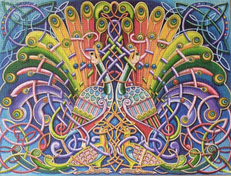 Courting Peacocks - Tailten Games puzzle collectible [Barcode 812911003014] - Main Image 3