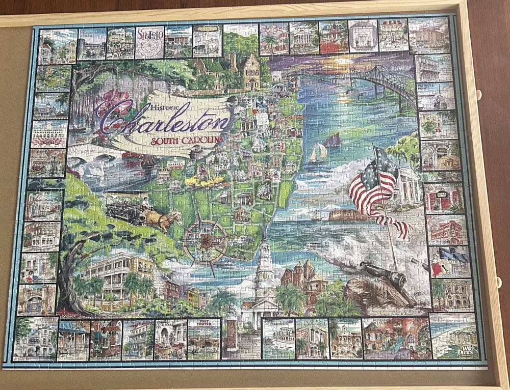 Historic Charleston South Carolina - White Mountain Puzzles puzzle collectible [Barcode 724819246991] - Main Image 3