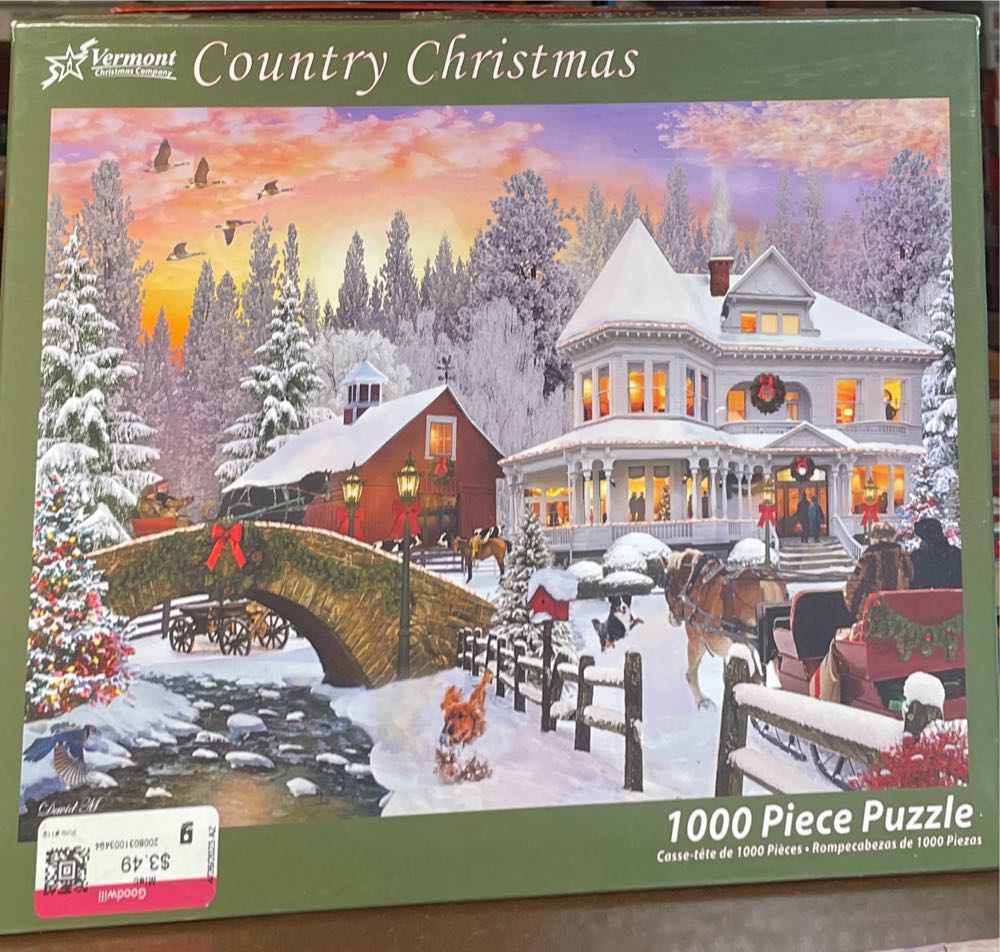Country Christmas - Vermont Christmas Company puzzle collectible [Barcode 819273023346] - Main Image 2
