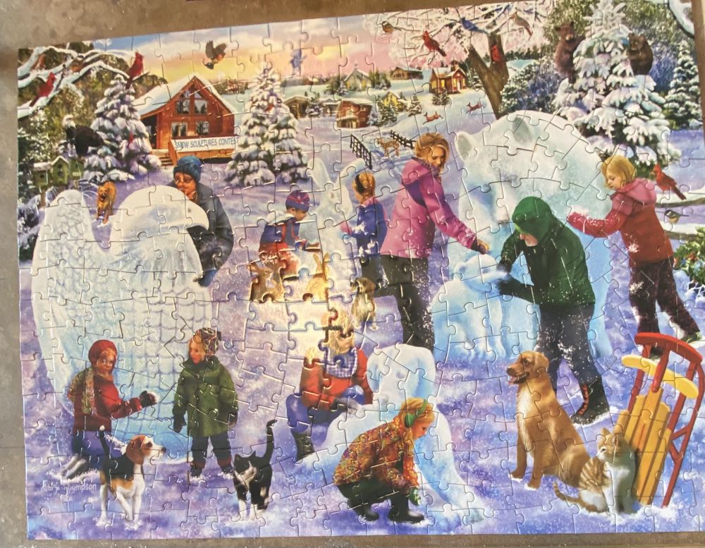 Snow Sculpture Contest - Bits & Pieces puzzle collectible [Barcode 192949046369] - Main Image 2