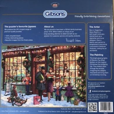 Christmas Toy Shop - Gibsons puzzle collectible [Barcode 5012269062526] - Main Image 4