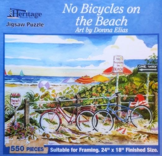 No Bicycles on the Beach - Heritage Puzzles puzzle collectible [Barcode 654497105337] - Main Image 2
