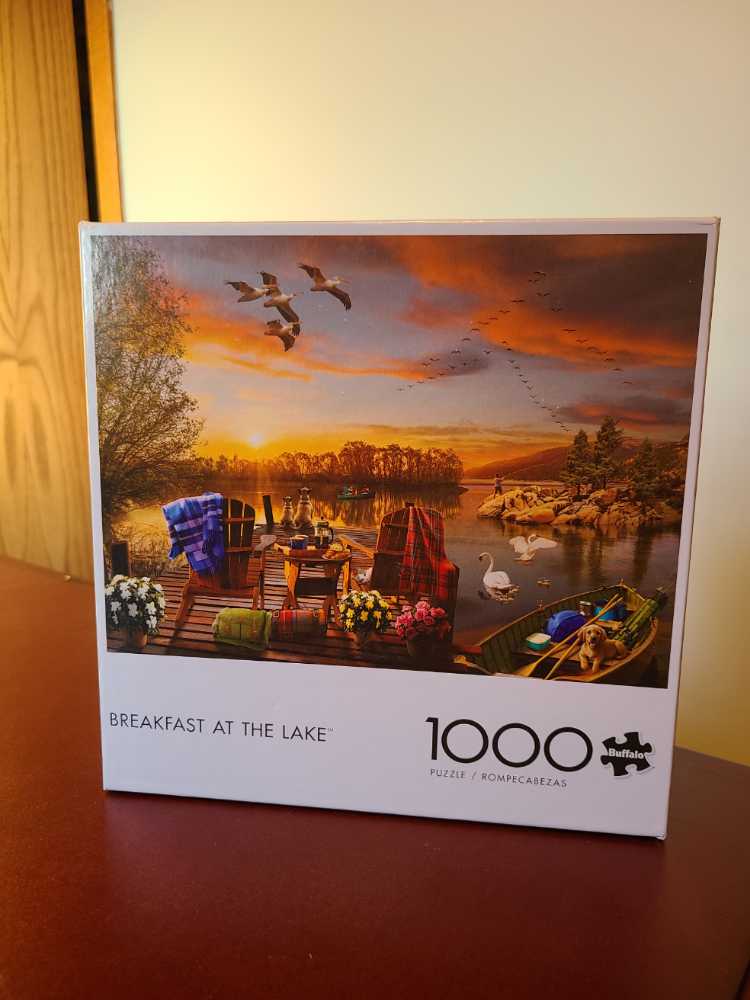 Breakfast At The Lake - Buffalo puzzle collectible [Barcode 079346120215] - Main Image 2
