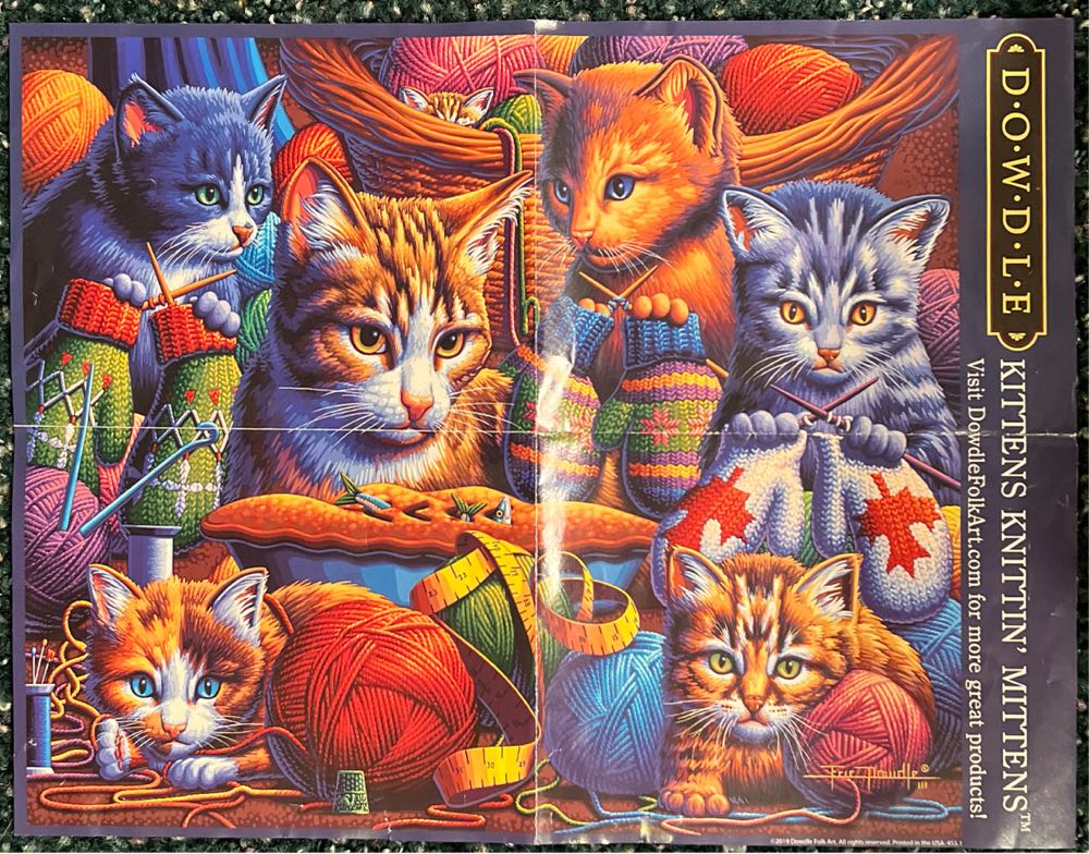 Kittens Knittin’ Mittens - Dowdle puzzle collectible - Main Image 3