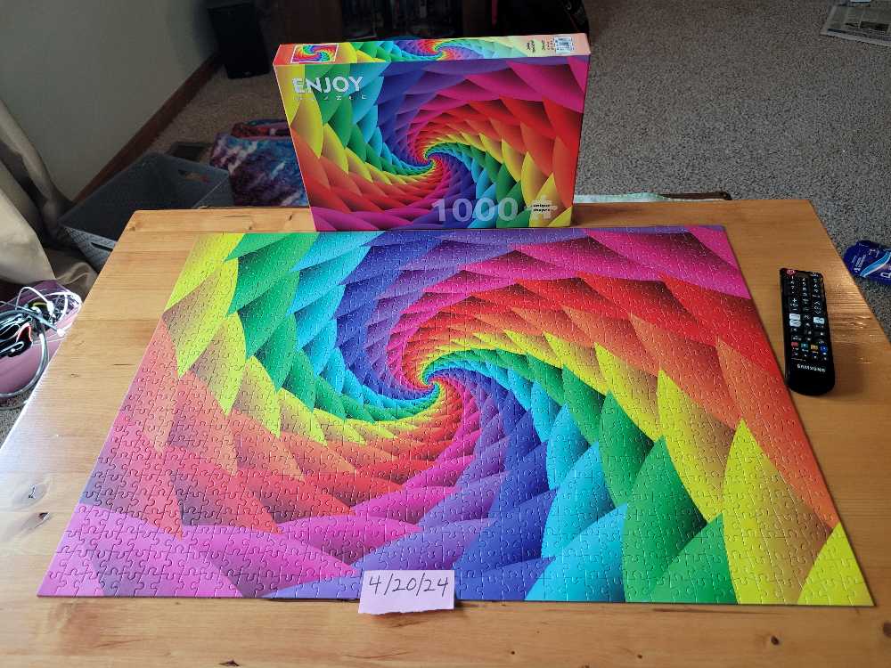 Rainbow Swirl Gradient - Enjoy Puzzle puzzle collectible [Barcode 5949194016389] - Main Image 3