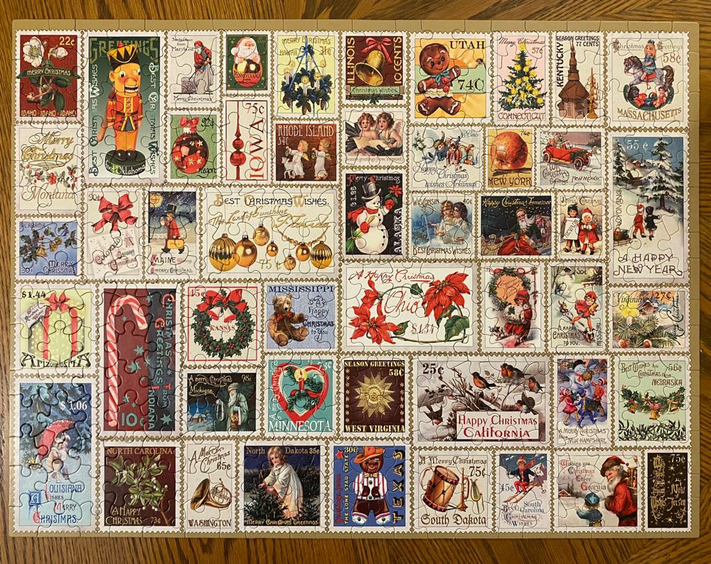 State Holiday Stamps - SOLD puzzle collectible [Barcode 724819260164] - Main Image 2