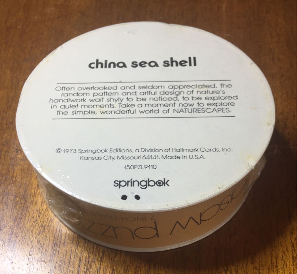 China Sea Shell - Mini Round - Springbok puzzle collectible - Main Image 2