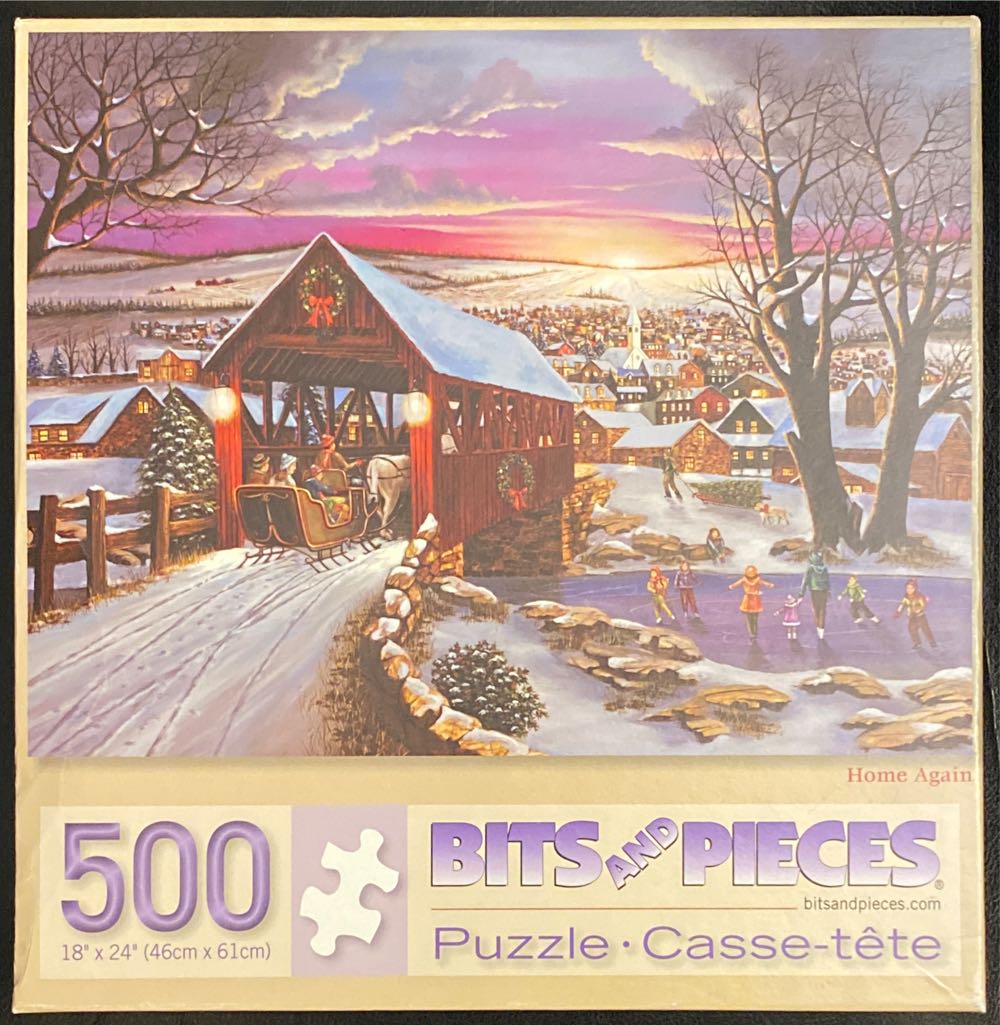 Bits And Pieces 300 Piece Jigsaw Puzzle For Adults 18” X 24” Christmas In Paris 300 Pc Glitter Holiday Winter Snow Eifel Tower Jigsaw By Artist Ruane Manning