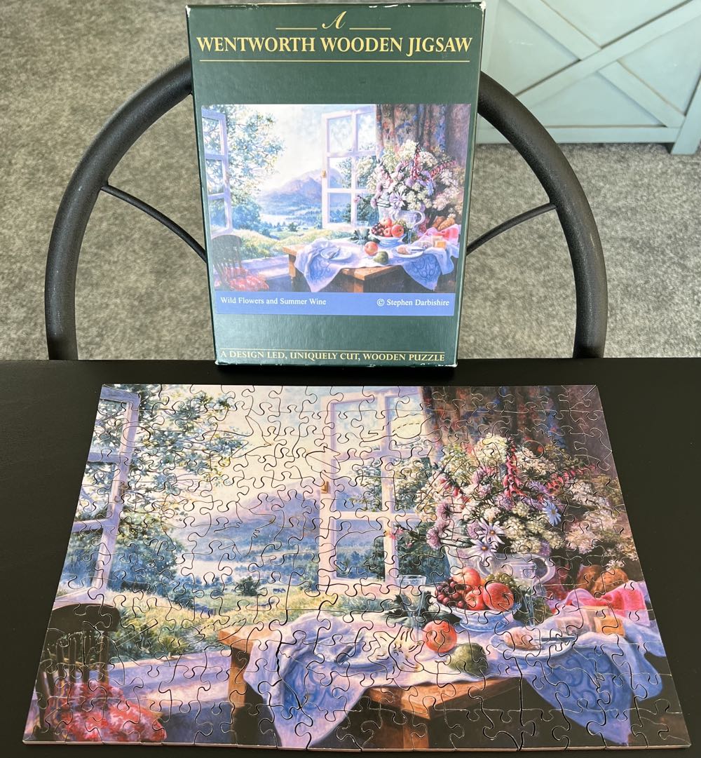 Wild Flowers and Summer Wine- 259, 1/1/22-SOLD - Wentworth Wooden Puzzles 🇬🇧 puzzle collectible - Main Image 3