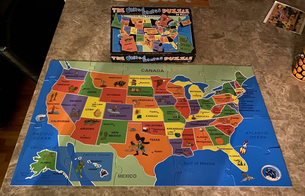 The United States Puzzle - A Broader View puzzle collectible [Barcode 851941001539] - Main Image 2