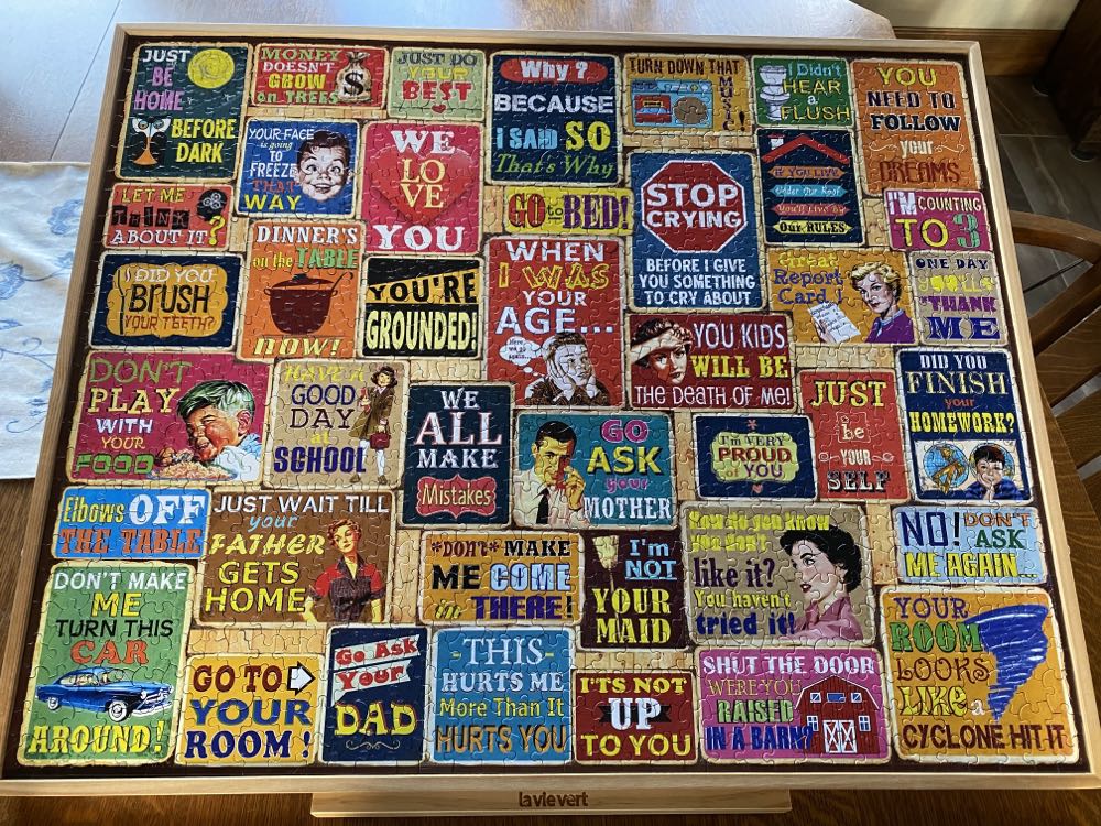 Things Parents Say - White Mountain puzzle collectible [Barcode 724819265923] - Main Image 3