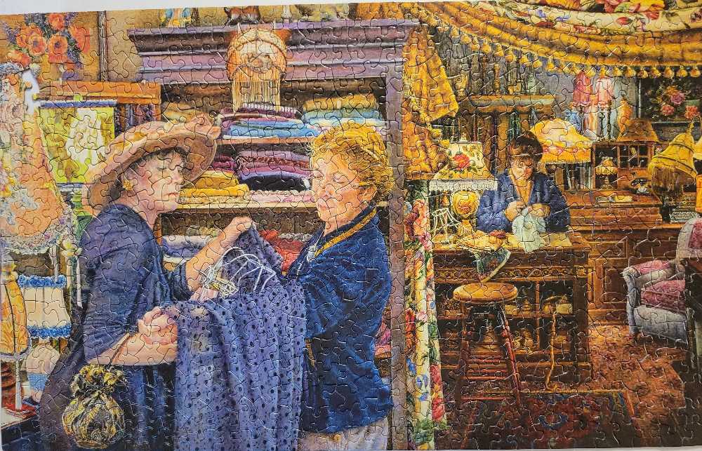 Shady Lady Lamp Shop - SunsOut puzzle collectible [Barcode 796180443736] - Main Image 2
