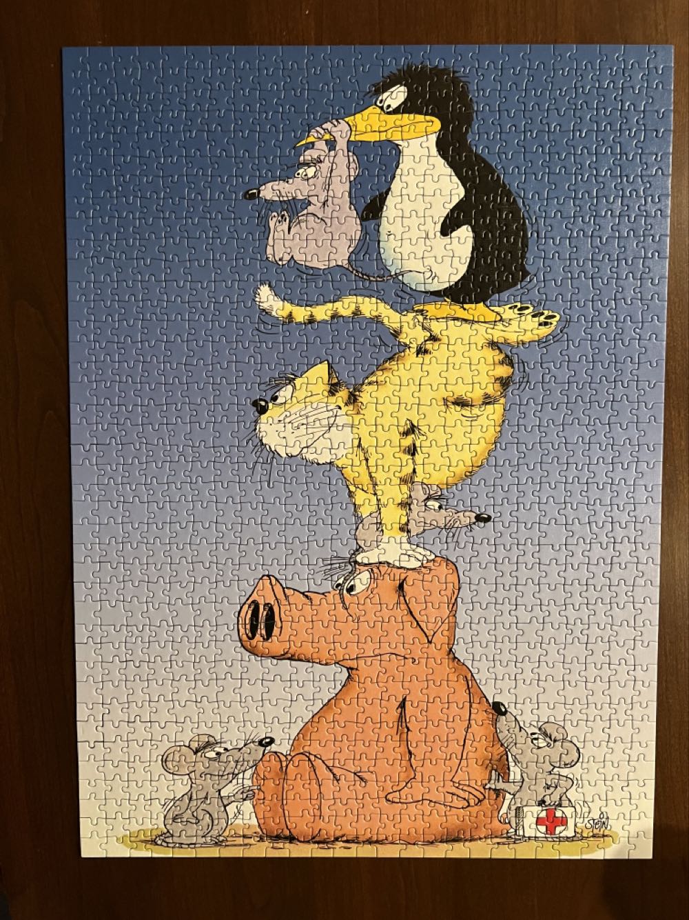 Animal Pyramid (Tierische Pyramide) - Schmidt puzzle collectible [Barcode 4001504575007] - Main Image 2