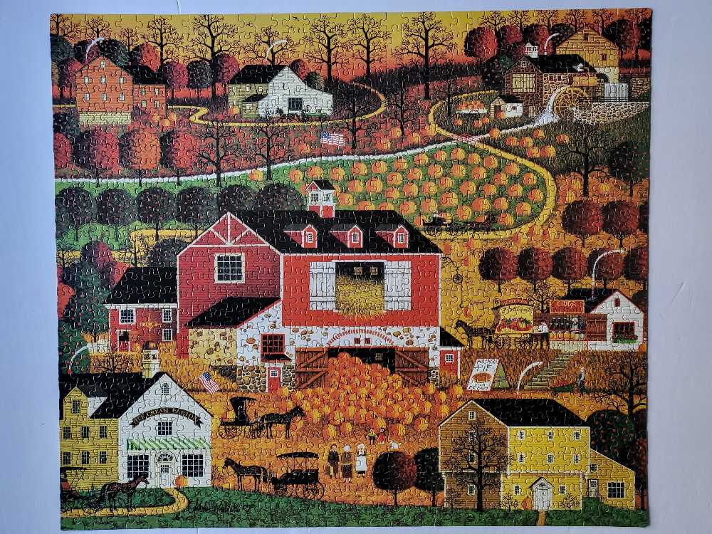 Butternut Fields - Milton Bradley puzzle collectible [Barcode 653569063018] - Main Image 2