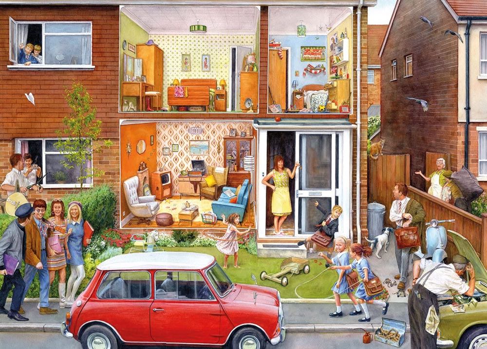Memory Lane - Our House 1960s - Gibsons puzzle collectible [Barcode 5012269070590] - Main Image 2