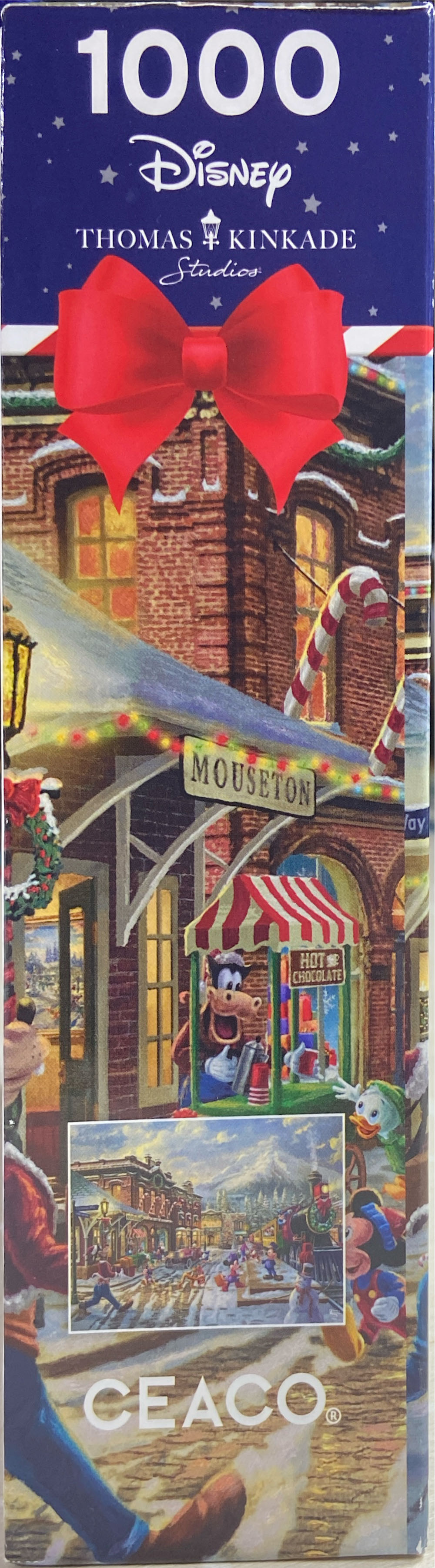 Thomas Kinkade- Mickey & Minnie Candy Cane Express - Ceaco 🇺🇸 puzzle collectible [Barcode 021081333139] - Main Image 4